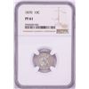 Image 1 : 1870 Proof Seated Liberty Dime Coin NGC PF61