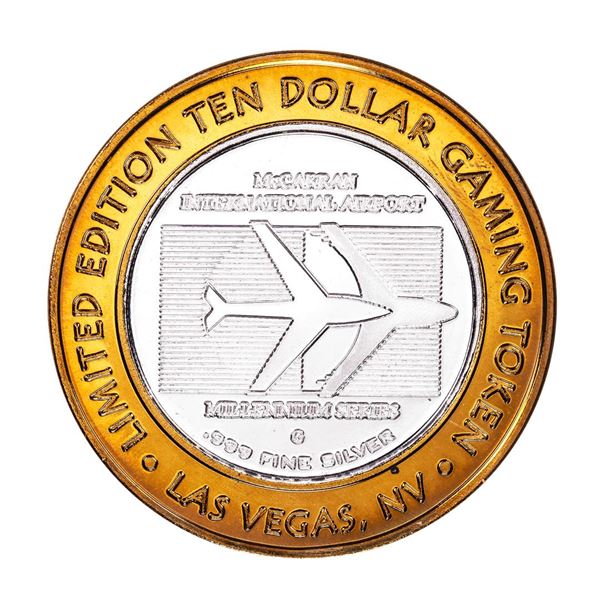 .999 Silver McCarran International Airport Las Vegas, NV $10 Limited Casino Token