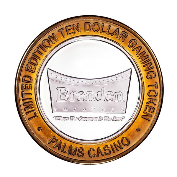 .999 Fine Silver The Palms Las Vegas, Nevada $10 Limited Edition Gaming Token