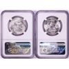 Image 2 : Lot of (2) 1958 Franklin Half Dollar Coins NGC MS64