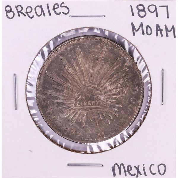 1897 Mo AM Mexico 8 Reales Silver Coin