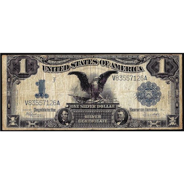 1899 $1 Black Eagle Silver Certificate Note