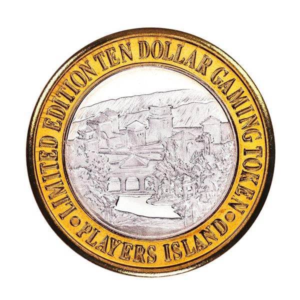 .999 Fine Silver Players Island Casino $10 Casino Limited Edition Gaming Token