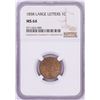 Image 1 : 1858 Large Letters Flying Eagle Cent Coin NGC MS64
