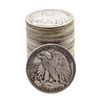 Image 2 : Roll of (20) Assorted Date Walking Liberty Half Dollar Coins Circulated
