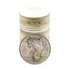 Image 1 : Roll of (20) Brilliant Uncirculated 1923 $1 Peace Silver Dollar Coins
