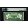 Image 2 : 1928B $5 Federal Reserve Note Cleveland Fr.1952-D PMG Choice About Uncirculated 58