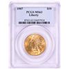 Image 1 : 1907 $10 Liberty Head Eagle Gold Coin PCGS MS63