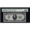 Image 1 : 1934 $20 Federal Reserve Note St. Louis Fr.2054-H PMG Choice Uncirculated 64EPQ