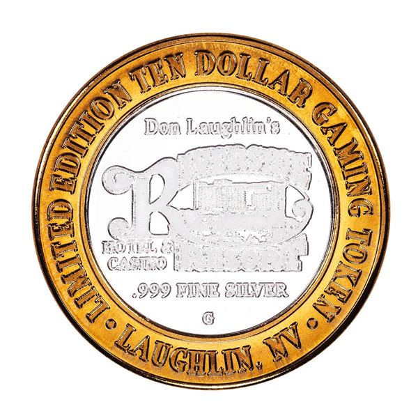 .999 Silver Riverside Resort Casino Laughlin, NV $10 Limited Edition Gaming Token