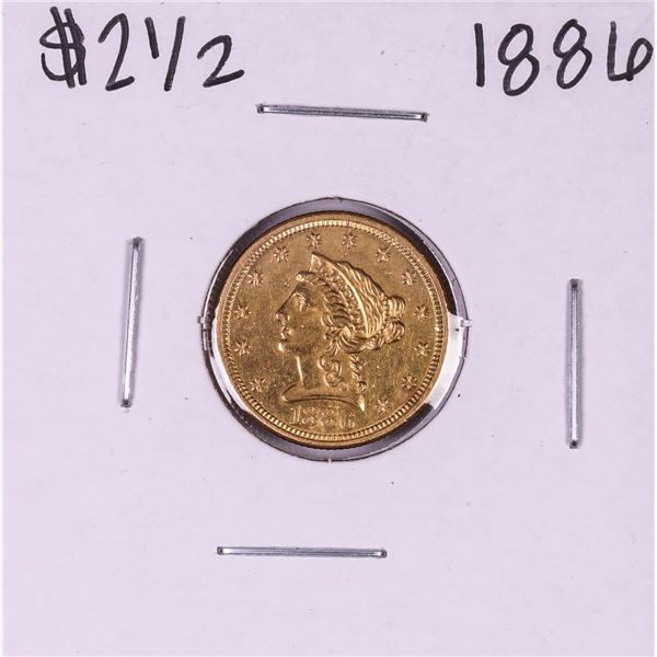 1886 $2 1/2 Liberty Head Quarter Eagle Gold Coin