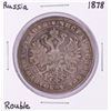 Image 1 : 1878 Russia Rouble Silver Coin
