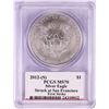 Image 2 : 2012-(S) $1 American Silver Eagle Coin PCGS MS70 Mercanti Signed San Francisco
