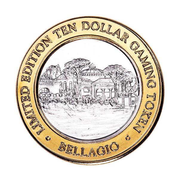 .999 Silver Bellagio Las Vegas, Nevada $10 Casino Limited Edition Gaming Token