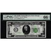 Image 1 : 1928B $20 Federal Reserve Note Chicago Fr.2052-G PMG Gem Uncirculated 66EPQ