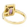 Image 3 : 3.42 ctw Rectangular Cushion Brilliant Lavender Spinel And Round Brilliant Cut D