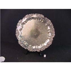 Ornate Electro Plate Grape Motif Tray