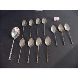 Gorham Whiting Oval Twist Ice Cream Spoons