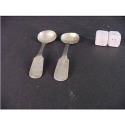 Willard Sauce/Salt Coin Silver Ladles