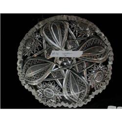 May & Thomas Corning Cut Glass Bowl