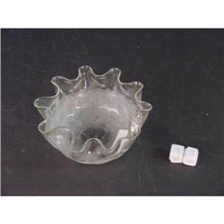 Art Glass Victorian Finger Bowl