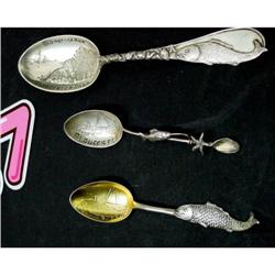 Glouster Mass Souvenir Spoons Sterling