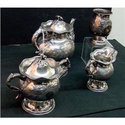 Victorian Silver Plated Tea Set