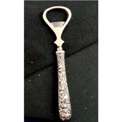 Kirk Sterling Bottle Opener Repousse