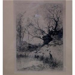 The Pool Etching Appian 1867