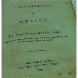 Recollections of Mexico 1846 Thompson