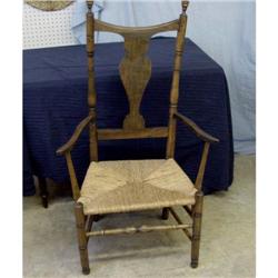 Connecticut Rush Seat Armchair 1820