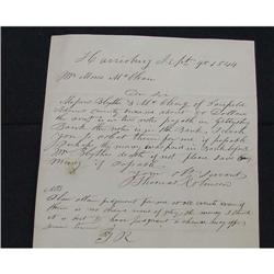 Moses McLean Gettysburg Letter 1844