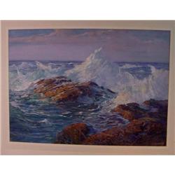 Maine Seascape Alexander Bower WC