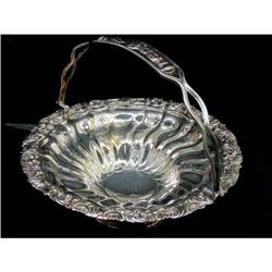 Victorian Brides Basket Silver Plated