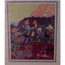 Cowboy Centaurs John Held Print 1938
