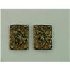 Image 1 : Art Nouveau Shoe Clips Enamel Floral