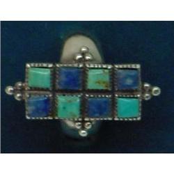 Lapis Turquoise Indian Ring