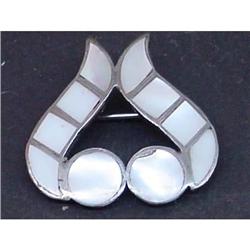 Indian Mexican Mother of Pearl Pin