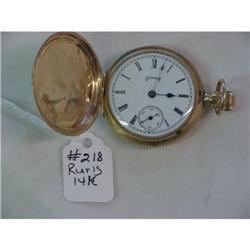 Columbus 14K Hunting Case Pocket Watch