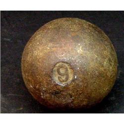 5 Pound Cannon Ball Civil War Era