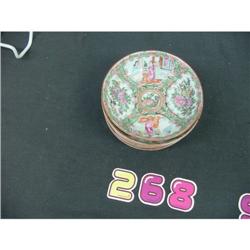 Rose Medallion Bowls & Saucer