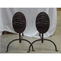 F & S Fire Protection Andirons