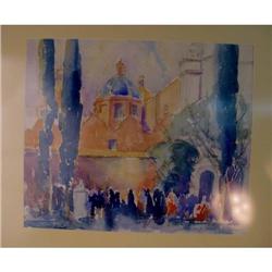 Charles Killgore City Scene Water Color