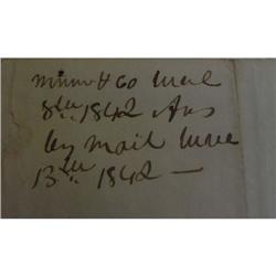 1842 Moses McLean Gettysburg Letter