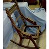 Image 2 : Walnut Victorian Carpet Rocker 1880s