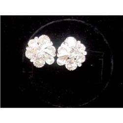 Eisenberg Rhinestone Earrings 50s