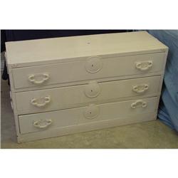 White Oriental Chest 19th Cent.
