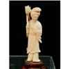 Image 1 : Victorian Ivory Figurine Lady w Lotus