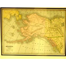 Alaska Map George Cram 1890