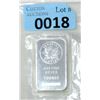 Image 1 : 1 Oz .999 Fine Silver Sunshine Minting Bar